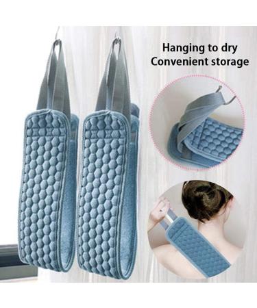 Chifans Loofah Sponge Back Scrubber & Bath Set - Natural Shower Brush for Body Peeling & Improved Blood Circulation - Blue - Buy Online on GoSupps.com