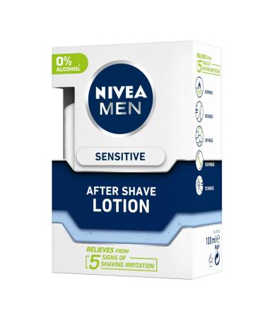 Nivea For Men Sensitive After Shave Lotion - 100 ML | Soothing Relief for Sensitive Skin - Shop Internationally - Buy Online on GoSupps.com