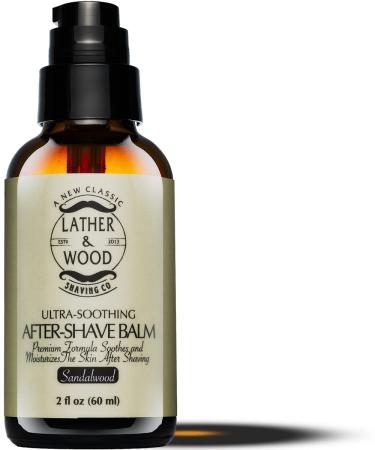 Best After-shave Balm, Sandalwood Scent, Premium Aftershave Lotion, Soothes and Moisturizes Face after shaving, Does Not Dry The Skin, Eliminates Razor Burn For A Silky Smooth Finish