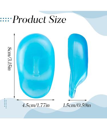 DAZAIGE 5 Pairs Blue Waterproof Silicone Ear Covers - Anti-Staining Earmuffs for Hair Dye & Treatment - Reusable Hairdressing Salon Supplies - Buy Online on GoSupps.com
