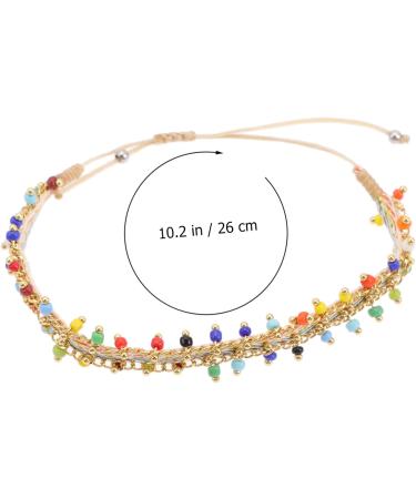 TENDYCOCO Nepal Bracelet Strand Bracelet Woven Wrist Bracelet Retro Bracelet Bracelets Bonding Bracelets for Couples Handmade Wrist Jewelry Accessories Vintage Lovers Braided Rope 26x1.5cm As Shown - Buy Online on GoSupps.com