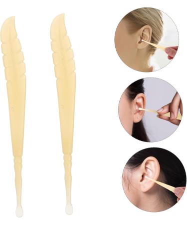 VINTORKY 2pcs Ear Cleaning Kit Gentle Leaf Shaped Earwax Remover Safe and Portable Ear Scoops for Home Travel Office - Buy Online on GoSupps.com