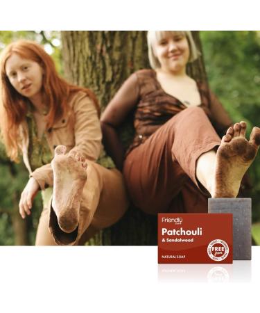 Natural Patchouli & Sandalwood Soap | Handmade with Shea Butter & Coconut Oil | Vegan & Eco-Friendly | 95g (Pack of 1) - Buy Online on GoSupps.com