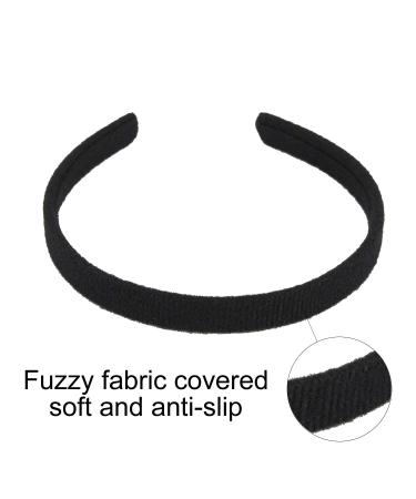 20 Pack Black Cloth Covered Thin Plastic Headbands for DIY Hair Accessories - Buy Online on GoSupps.com