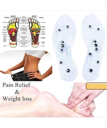 Magnetic Therapy Insoles - Pain Relief & Plantar Fasciitis Support | Acupressure Massage | Washable & Cuttable | Men Women Unisex - 1 Pair - Buy Online on GoSupps.com