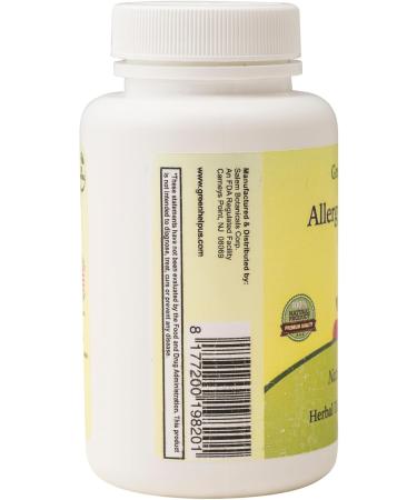 Green Help Allergy Defense Capsules - Herbal Supplement for Immune Support & Natural Detox - Licorice Root Red Clover Nettle Leaf - All-Natural Gluten-Free No Additives - 60 Capsules - Buy Online on GoSupps.com