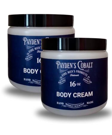 Payden's Cobalt Bay Rum For Men Scented Body Cream 16 Oz (2 Pack)