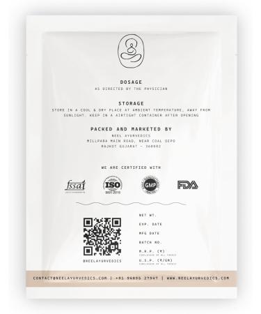 Buy NEEL AYURVEDICS MANNETHA Powder 300g | Natural Herbal Supplement for Wellness | Ships Internationally - Buy Online on GoSupps.com