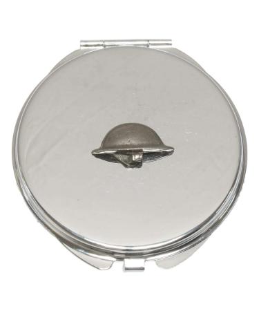 WW1 Soldier Helmet Compact Mirror Handbag Gift With Free Engraving 337