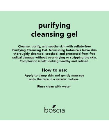 boscia Purifying Cleansing Gel - Vegan & Cruelty Free Tea Tree Face Cleanser - Buy Online on GoSupps.com