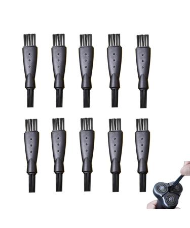 Antetics brushes 10 pieces of shaving brush cleaning brush Electric double -sided trimmer shaving brush cleaning set nylon bristle pp handle for removal bar remains and dust for men manner