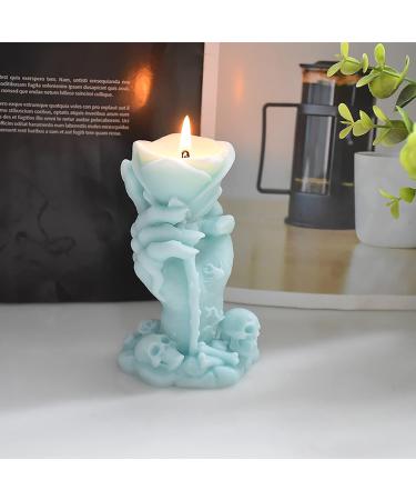 4 Inch Skull Rose Candle Mold | Silicone Mold for Resin & Clay | Handmade Ghost & Crystal Ball Mold | Candle Making Molds - Buy Online on GoSupps.com