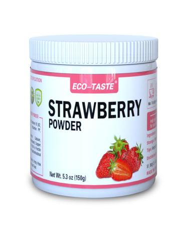 Strawberry Powder, 5.3oz(150g), Natural Freeze Dried Fruit Powder. (5.3 oz) 5.3 Ounce (Pack of 1)