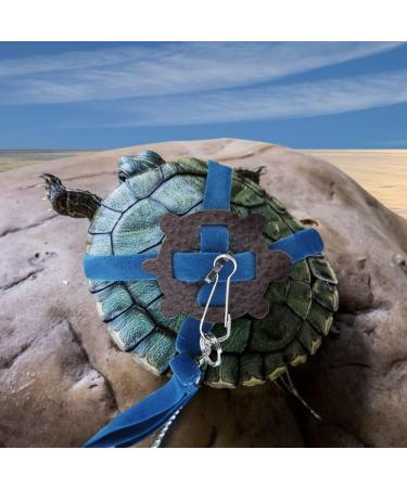 Dongker Turtle Harness & Leash | Adjustable Leather Pet Turtle Belt - Ideal for Walking Turtles | Yellow - Buy Online on GoSupps.com