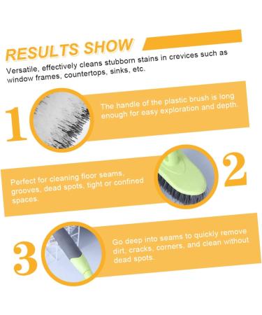 Gleavi Soil Brush - Versatile Shower & Cleaning Brush for Windows Toilets & Floors | 1 Pack Yellow - Buy Online on GoSupps.com