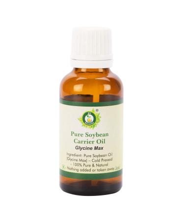 Huile soja | Glycine Max | Pour peau | Pour cheveux | Pour cuisine | Pour le visage | Huile soja | Huile soja pure | 100% naturel pur | Press froid | Soybean Oil | 5ml | 0.169oz By R V Essential 5 ml (Lot de 1)