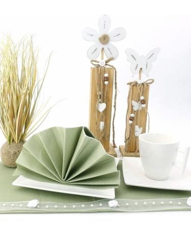 Buy 50 APARTina Fabric-Like Airlaid Napkins - Phalaris Natural Green 40x40 cm | Premium Eco-friendly Tableware for Elegant Dining - Buy Online on GoSupps.com