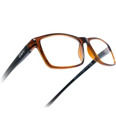 Gian Marco Venturi Unisex Verona Reading Glasses - Stylish Brown Frame Perfect Fit for Men & Women - International Shipping Available - Buy Online on GoSupps.com