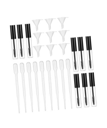 FOMIYES 9 Set Empty Mascara Bottle Eyelash Serum Tube Empty Mascara Tube Cosmetics Tube Abs Transparent