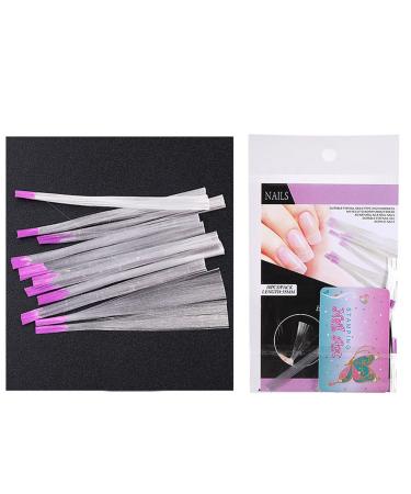 10 Pieces Fiberglass Nail Extension Silk Nail Tips Quick Extension Fiberglass Silk for Women DIY Nail Art Extension Accessories