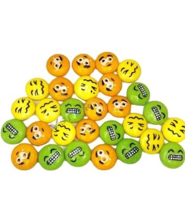 Fruit Flavor Sour Faces Bubblegum Buttons - Gummy Taste (500g) - Buy Online on GoSupps.com