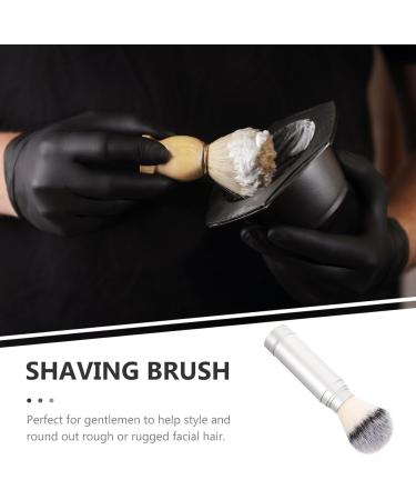 JECOMPRIS Mustache & Foaming Shaving Brush for Men - Portable Silver Razor & Beard Brush for Travel - Buy Online on GoSupps.com