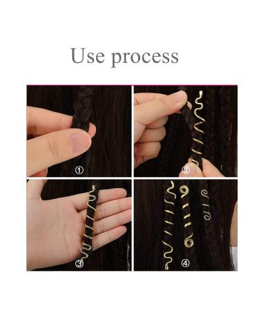 Spiral Coils Dreadlock Beads Hair Jewelry Set - 28 Pieces Silver Loc Hair Accessory for Women and Girls - Buy Online on GoSupps.com