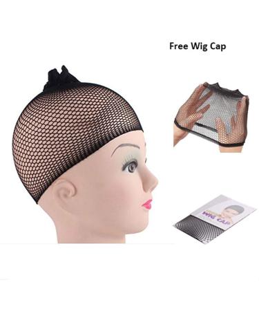 Beron Orange Long Wavy Wig with Bangs 28 - Synthetic Curly Wig for Women - Ideal for Cosplay & Parties - Includes Wig Cap - Mixed Orange - Buy Online on GoSupps.com