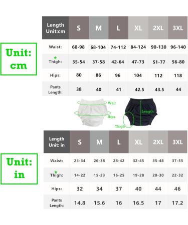 AQX Fabric Adult Diaper Covers - Reusable Waterproof and Leak-Proof High Waist Underwear for Incontinence (4-Pack - Black & White XL) - Buy Online on GoSupps.com