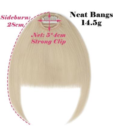 Bangs Hair Clip Synthetic Fake Blunt Air Bangs Clip in Hair Extensions Clip in French Bangs Straight Fringe False Hairpiece for Women Bangs Clip in Hair(Color:4A) - Buy Online on GoSupps.com