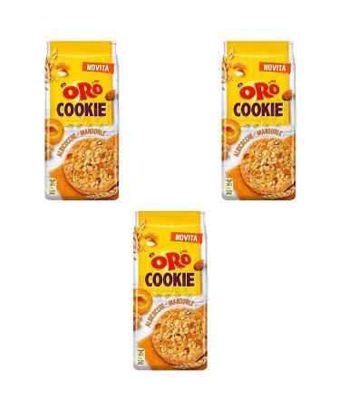 ORO SAIWA Saiwa Oro Cookie Albicocca Biscuits with Apricot and Almonds 160 g Set of 3