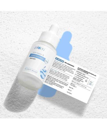 Plum 10% Niacinamide Face Serum with Japanese Fermented Rice Water - Clear, Blemish-Free Skin - 15ml - Buy Online on GoSupps.com