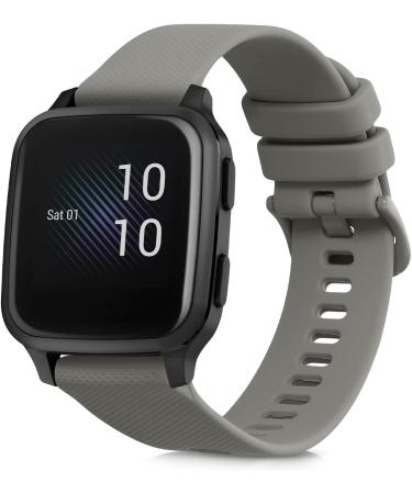 kwmobile Replacement Strap for Garmin Venu Sq Music - Grey Silicone Fitness Tracker Band - Buy Online on GoSupps.com