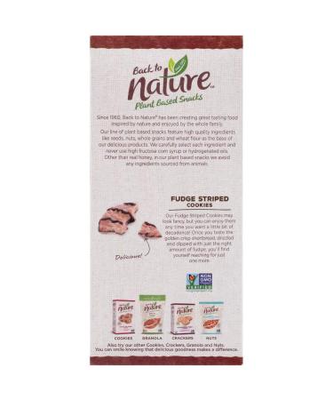 Back to Nature Non-GMO Fudge Striped Shortbread Cookies, 8.5 oz (Pack of 6) - Buy Online on GoSupps.com