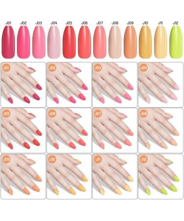 24 Colors Acrylic Powder Nail Art Set - DIY 3D Manicure, UV Gel Compatible - Buy Online on GoSupps.com