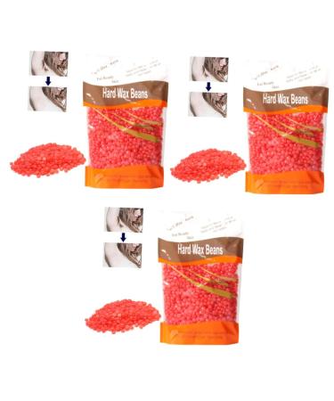 Minkissy 3st Wachsperl Bikini hair removal painless hair removal brazil mineral oil depilatory spiral strawberry bikini case make hard lip gloss kit kits resin straw bodies