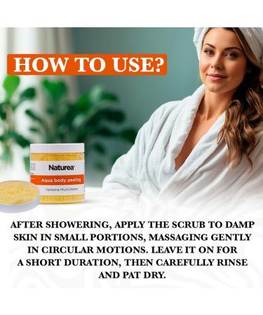 Naturea Aqua Body Peeling Verbena Multivitamin - The Magic of Sea Salt and Verbena Freshness Your Skin Deserves - Buy Online on GoSupps.com