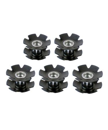 Maxmoral 5pcs MTB Road Bike Headset Star Nut Cycling Bicycle Steerer Headset Star Nuts for Fork 1-1/8"(28.6mm)