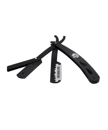 The Shave Factory Straight Edge Razor Kit with 100 Derby Blades - Stainless Steel Men's Straight Razor Set - Buy Online on GoSupps.com