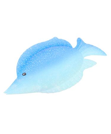 Toddmomy Ocean Animals 1pc Casa Iron Summer Crafts Fish-shaped Wrought Hanging Metal Creative Decoraciones Vivid Pendant Blue 30X18CM