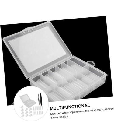 DOITOOL 1 Set Nail Set Nail Fixing Clips Nail Curve c Clip Nail Kits Nail Art Kit Nail DIY Manicure Kit Stiletto Gel Nail Finger Extension Clamp Plastic Major Nail Glue White - Buy Online on GoSupps.com
