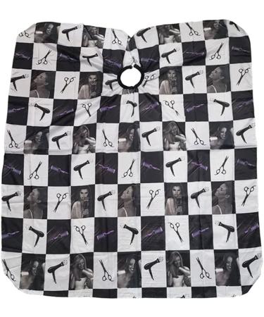 Hair Cutting Capes - Professional Home Salon Barber Aprons for Men & Women | Black Medium Hair Coloring Cape - Buy Online on GoSupps.com