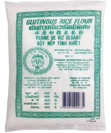 Erawan Glutinous Rice Flour 400g x 2 packs - Buy Online on GoSupps.com