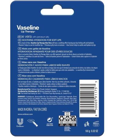 Unilever Vaseline Lip Therapy Aloe Care 2x4.8g 2 count - Buy Online on GoSupps.com