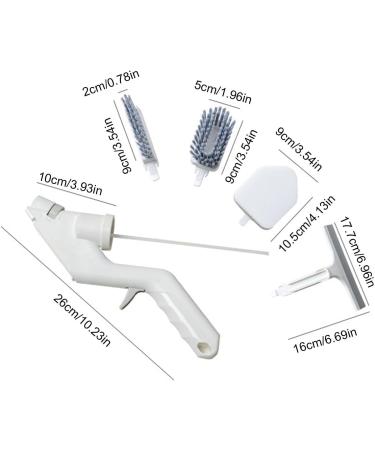 Cleaning Brush Set | Multi-Use Brush Wipe Squeegee Set for Cleaning Household Cleaning Supplies for Dusting Corners Floors Walls Edges Faucets - Buy Online on GoSupps.com
