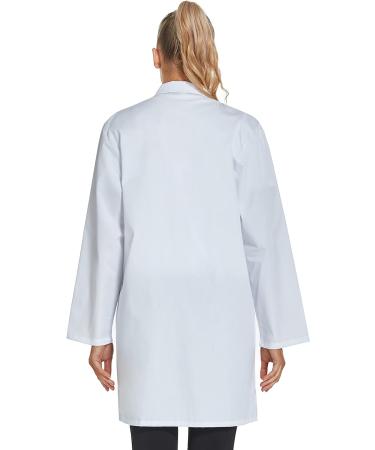 VOGRYE Unisex Professional Lab Coat - Long Sleeve White, Small - Buy Online on GoSupps.com