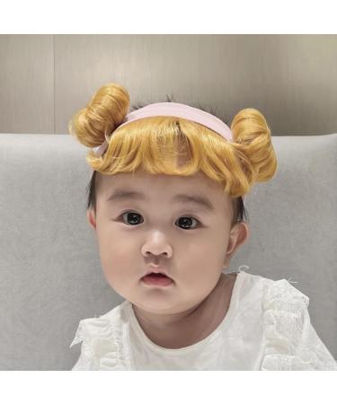 CAZSTYK Gold Baby Headband Fashionable Toddler Hairpiece & Stylish Hair Decoration Comfortable Wearing for Infants Pink - Buy Online on GoSupps.com