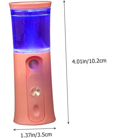 WOONEKY 1 Set Hydrating Instrument Portable Facial Mini Facial Mister Face Steamer Handy Sprayer Pink Abs 12X4.5X4.3cm - Buy Online on GoSupps.com