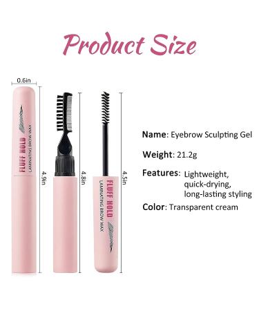 Erinde Clear Eyebrow Sculpt Gel - Waterproof & Sweat-Proof Brow Fix Gel for Long-Lasting Lamination Effect - Buy Online on GoSupps.com