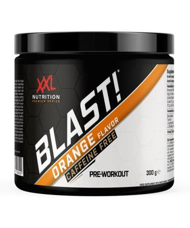 XXL Nutrition Blast Pre Workout Orange Caffeine Free 300 grams - Buy Online on GoSupps.com